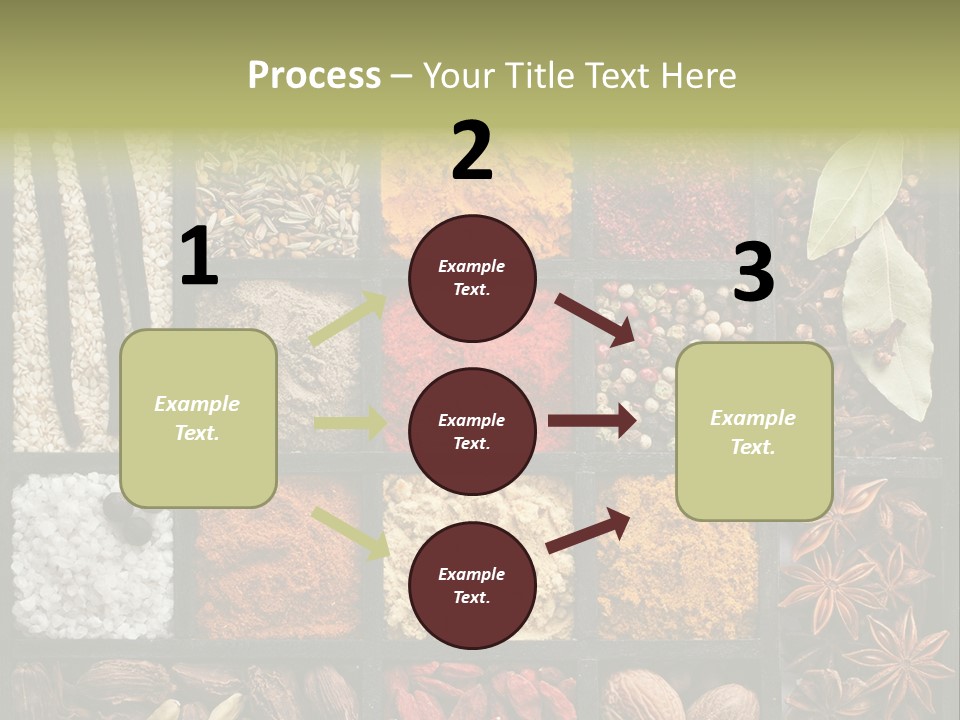 Colorful White Sumac PowerPoint Template