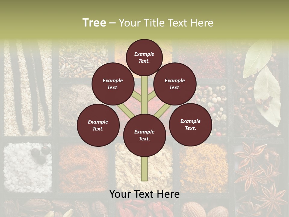 Colorful White Sumac PowerPoint Template