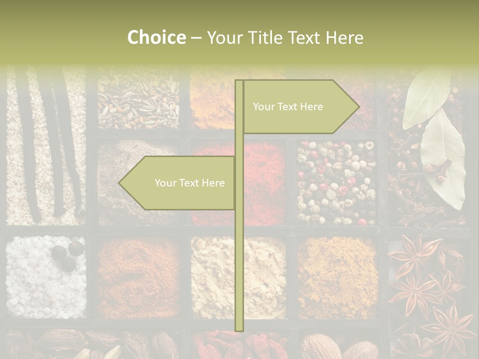 Colorful White Sumac PowerPoint Template