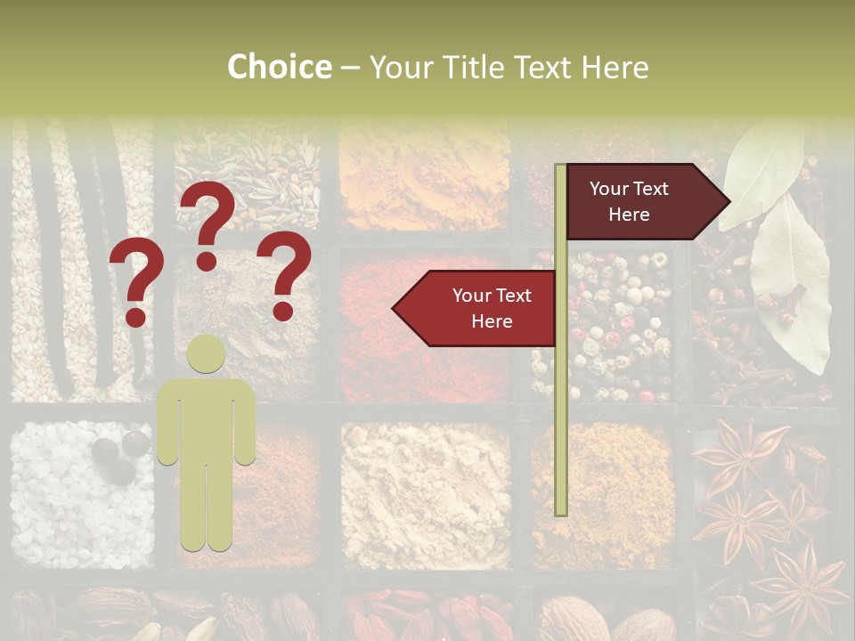 Colorful White Sumac PowerPoint Template