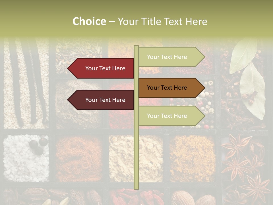 Colorful White Sumac PowerPoint Template