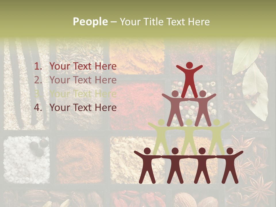 Colorful White Sumac PowerPoint Template