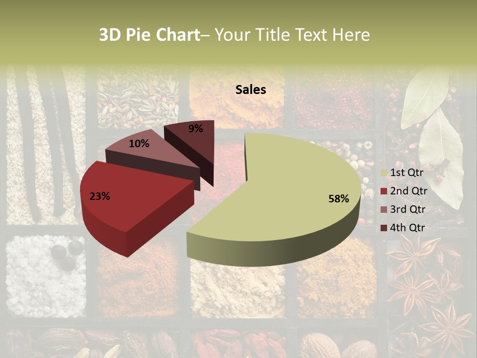 Colorful White Sumac PowerPoint Template