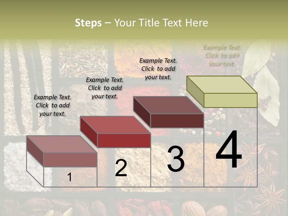 Colorful White Sumac PowerPoint Template