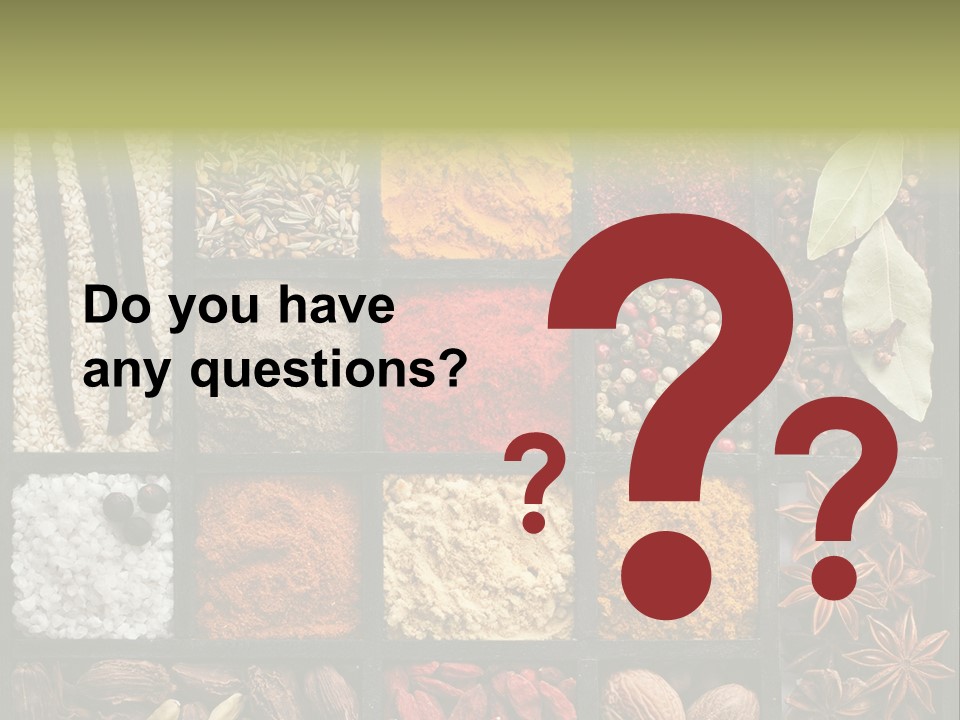 Colorful White Sumac PowerPoint Template