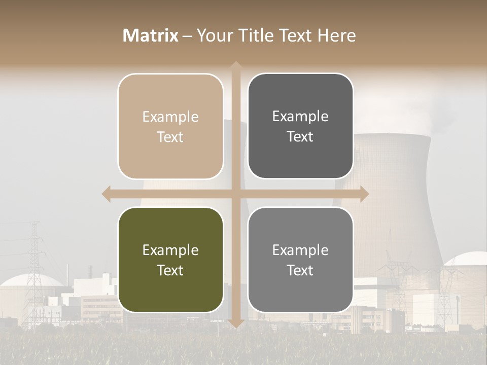 Uranium Electricity Power PowerPoint Template