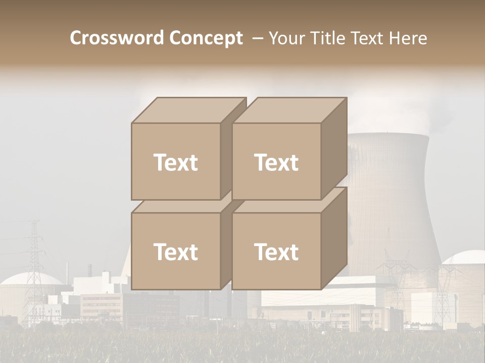 Uranium Electricity Power PowerPoint Template