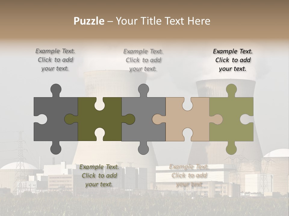 Uranium Electricity Power PowerPoint Template