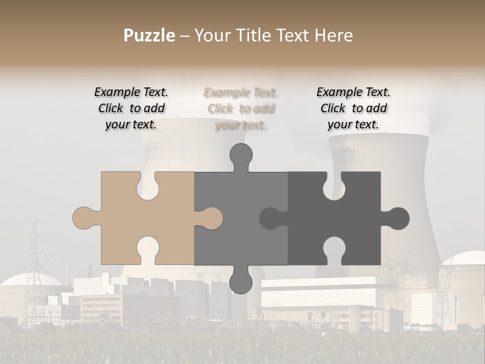 Uranium Electricity Power PowerPoint Template