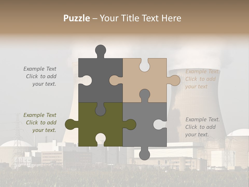 Uranium Electricity Power PowerPoint Template
