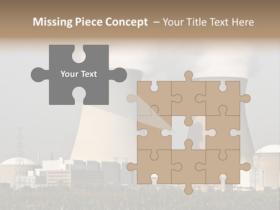 Uranium Electricity Power PowerPoint Template