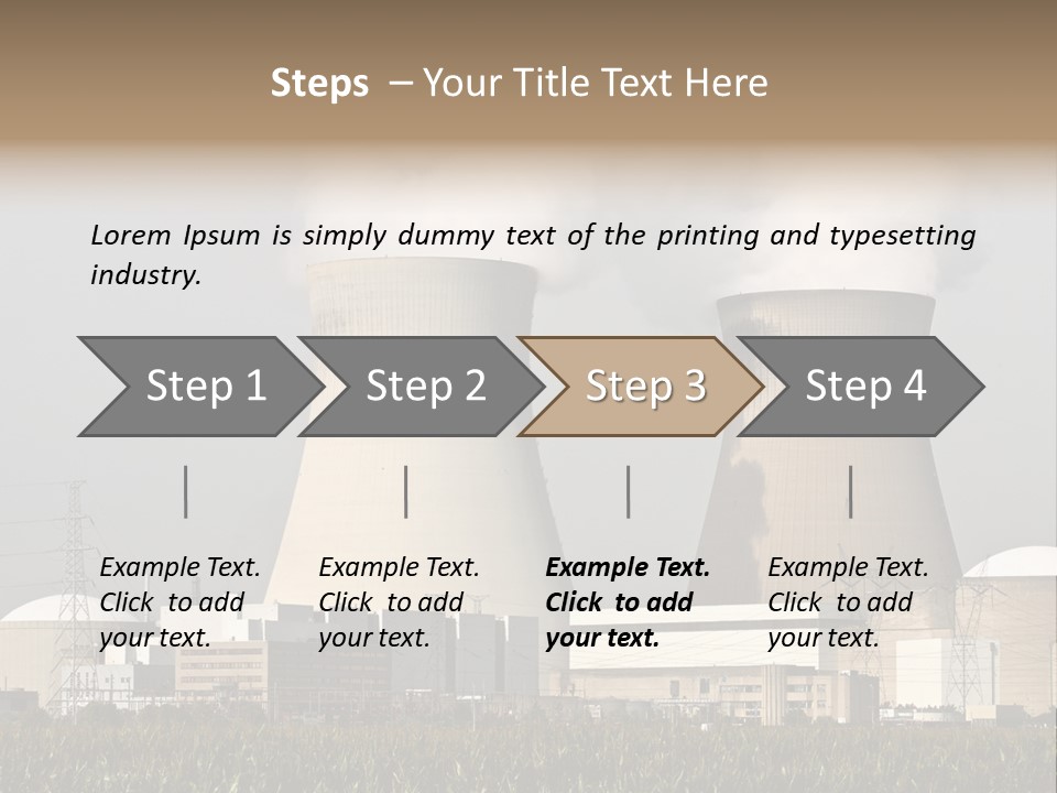 Uranium Electricity Power PowerPoint Template