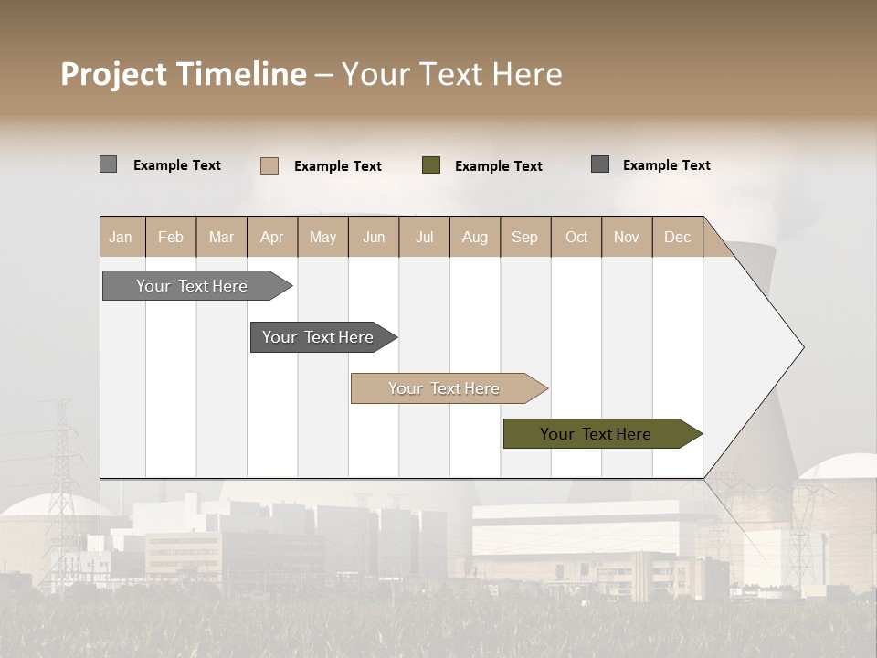 Uranium Electricity Power PowerPoint Template