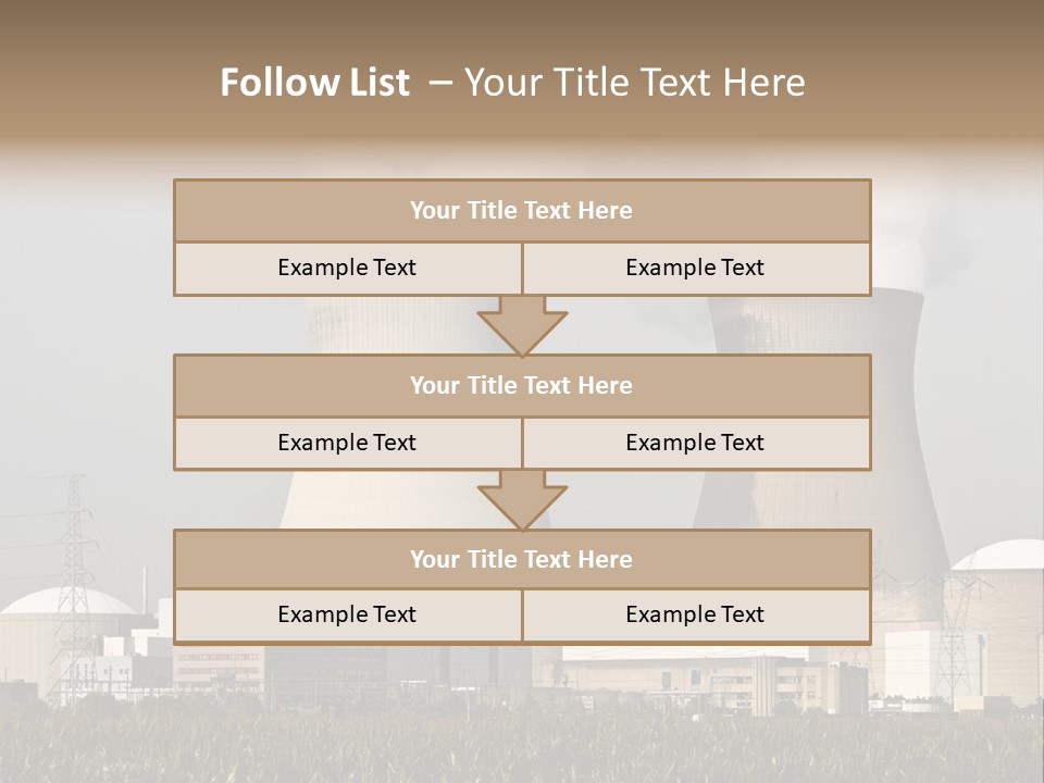 Uranium Electricity Power PowerPoint Template