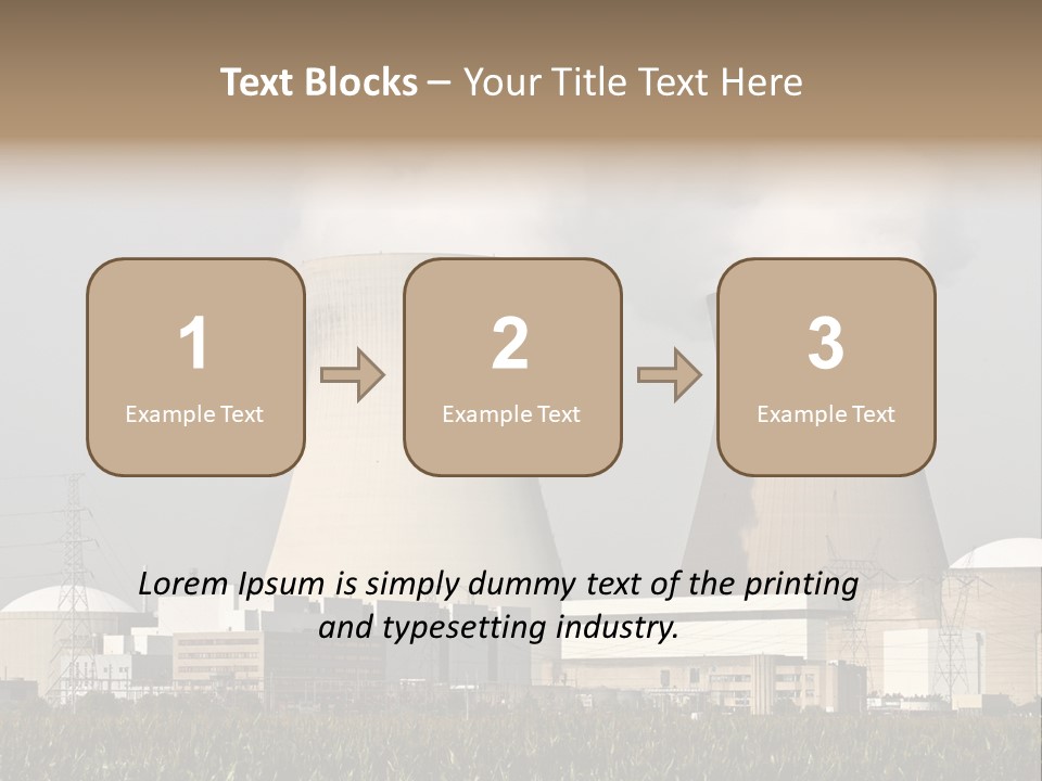 Uranium Electricity Power PowerPoint Template