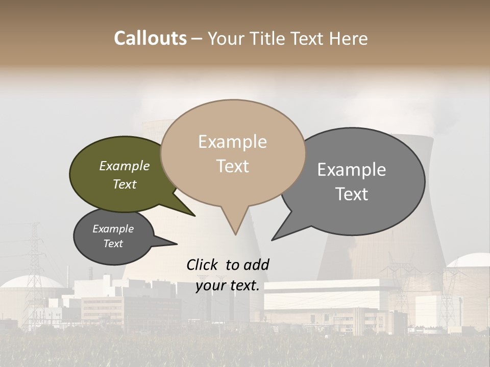 Uranium Electricity Power PowerPoint Template