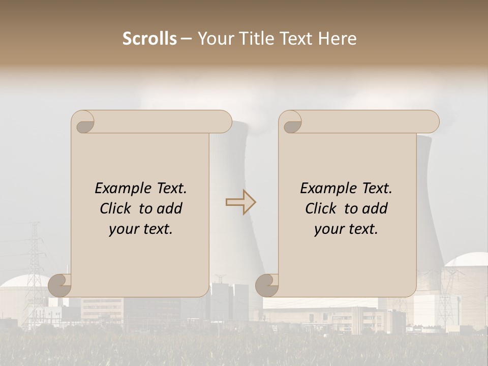 Uranium Electricity Power PowerPoint Template