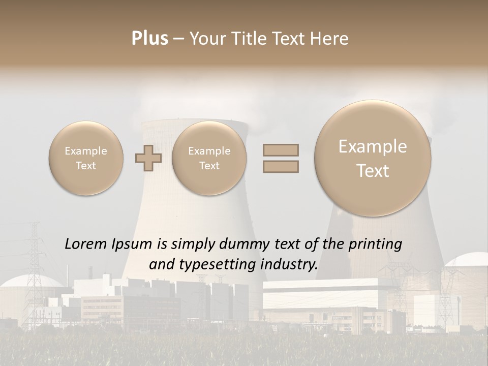 Uranium Electricity Power PowerPoint Template
