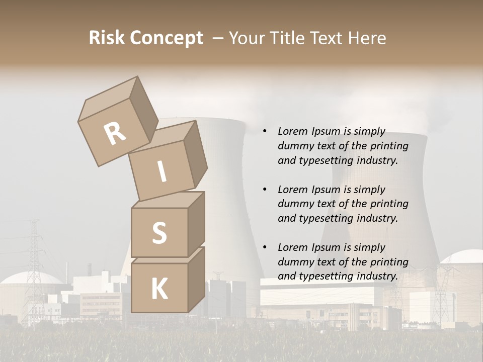 Uranium Electricity Power PowerPoint Template