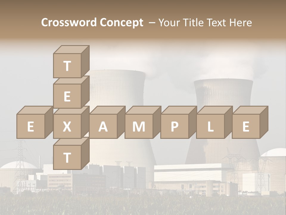 Uranium Electricity Power PowerPoint Template
