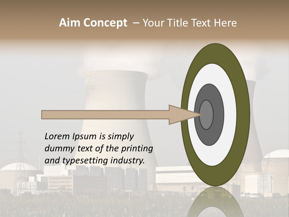 Uranium Electricity Power PowerPoint Template