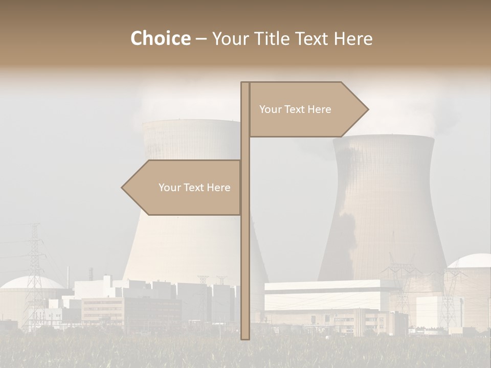 Uranium Electricity Power PowerPoint Template