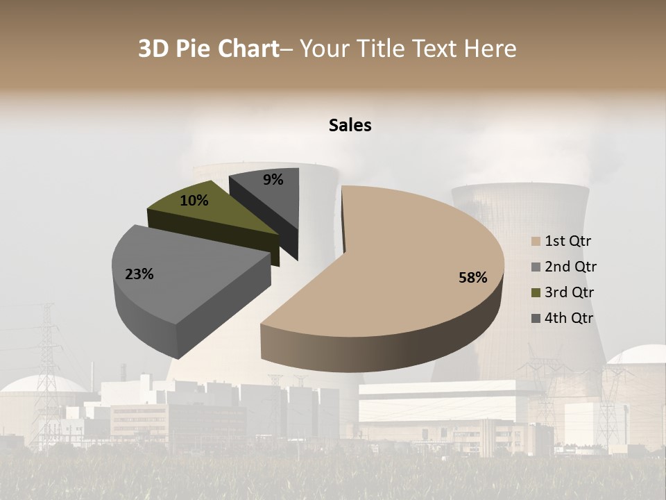 Uranium Electricity Power PowerPoint Template