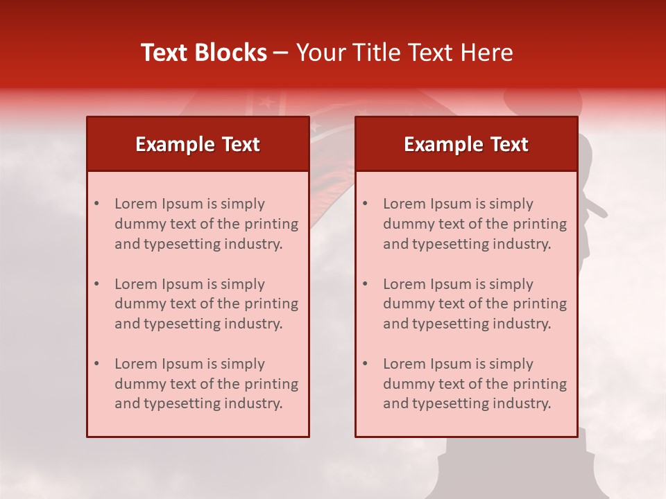 Day Silhouette Confederate Flag PowerPoint Template
