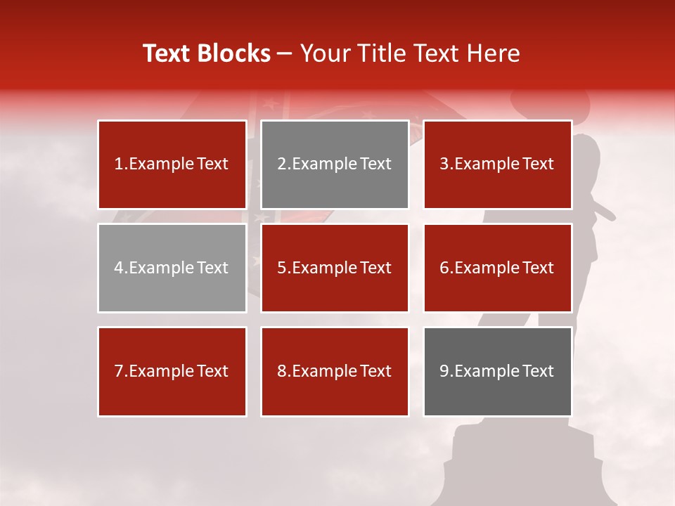 Day Silhouette Confederate Flag PowerPoint Template