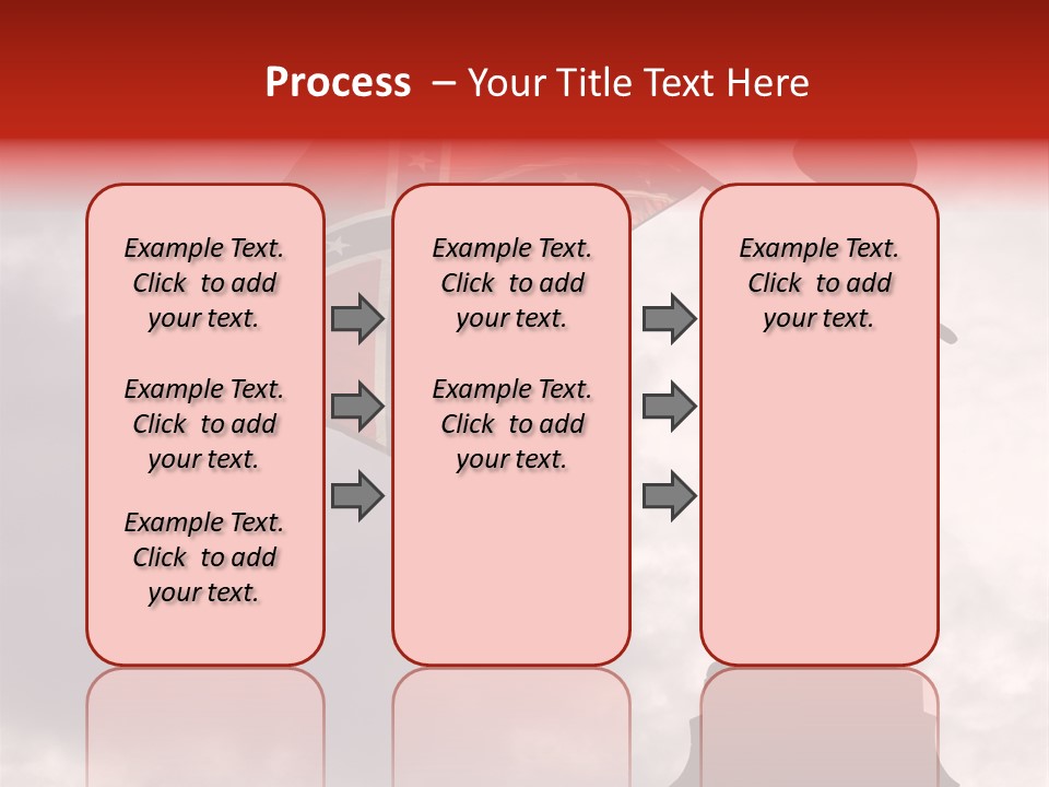 Day Silhouette Confederate Flag PowerPoint Template