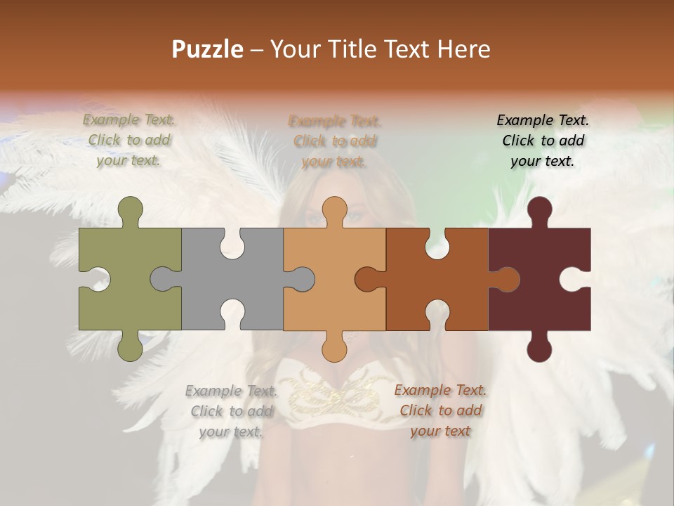 Victoria's Secret Fashion Show Accessories Anja Rubik PowerPoint Template