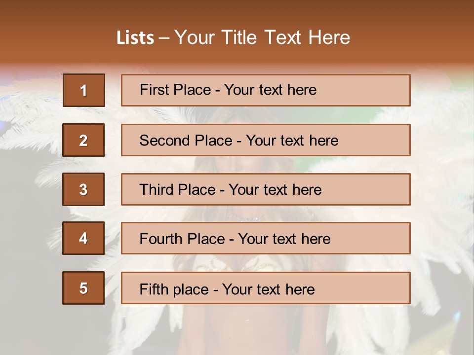 Victoria's Secret Fashion Show Accessories Anja Rubik PowerPoint Template