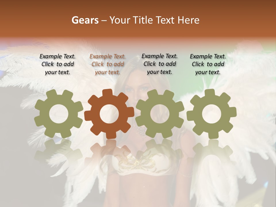 Victoria's Secret Fashion Show Accessories Anja Rubik PowerPoint Template