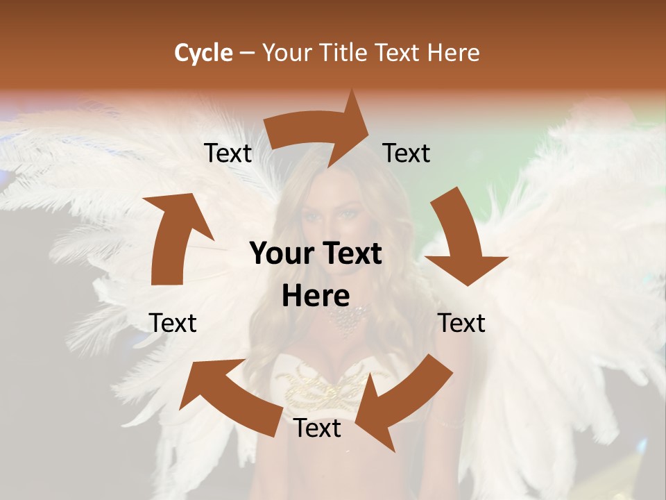 Victoria's Secret Fashion Show Accessories Anja Rubik PowerPoint Template