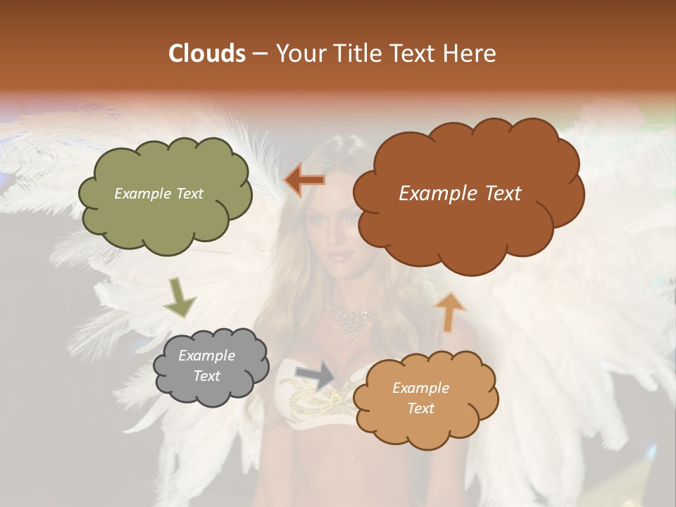 Victoria's Secret Fashion Show Accessories Anja Rubik PowerPoint Template