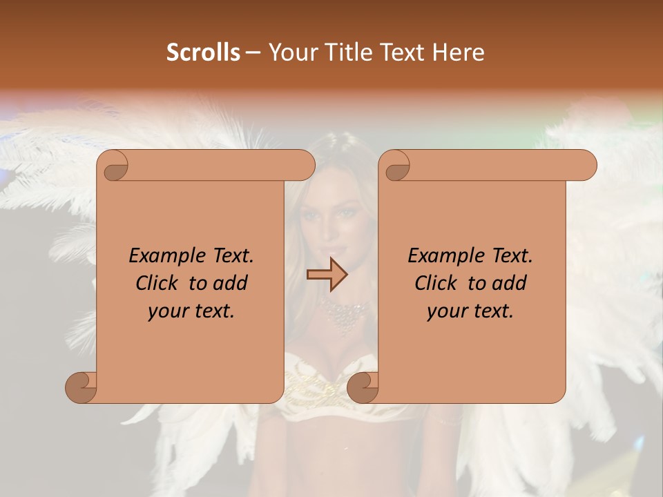 Victoria's Secret Fashion Show Accessories Anja Rubik PowerPoint Template