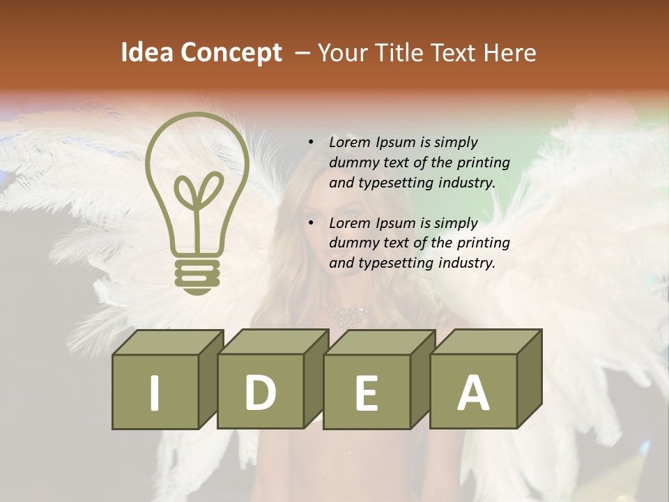 Victoria's Secret Fashion Show Accessories Anja Rubik PowerPoint Template