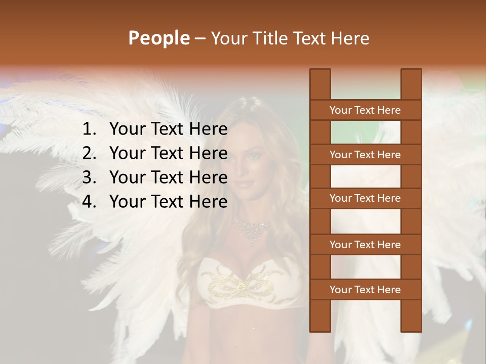 Victoria's Secret Fashion Show Accessories Anja Rubik PowerPoint Template