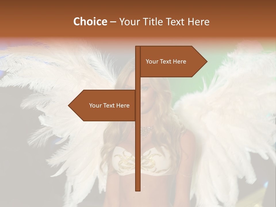 Victoria's Secret Fashion Show Accessories Anja Rubik PowerPoint Template