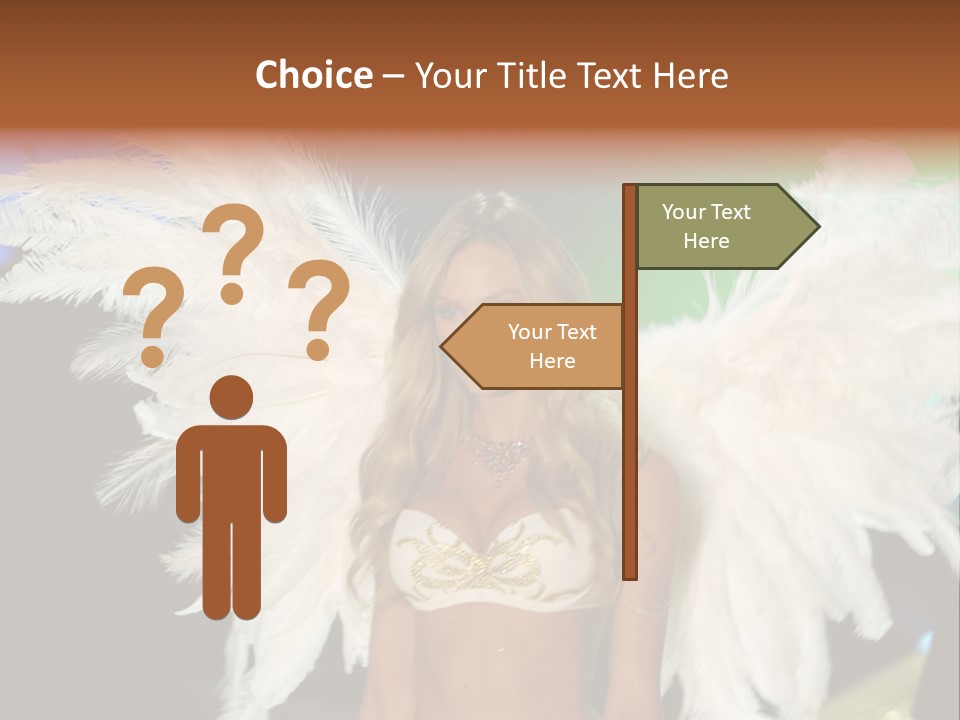 Victoria's Secret Fashion Show Accessories Anja Rubik PowerPoint Template