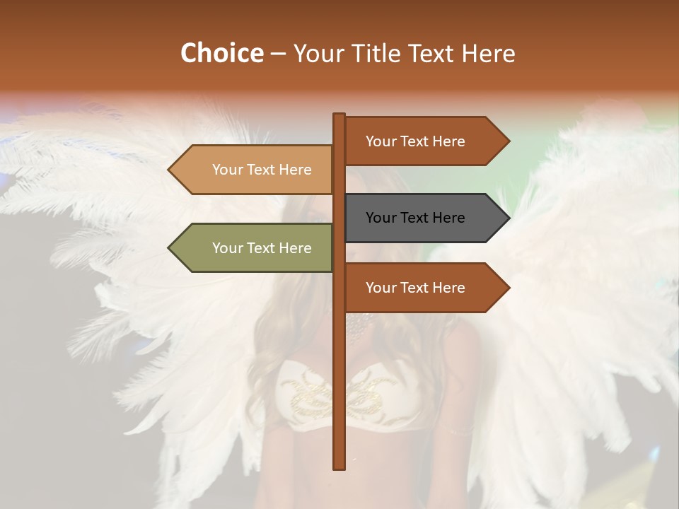 Victoria's Secret Fashion Show Accessories Anja Rubik PowerPoint Template