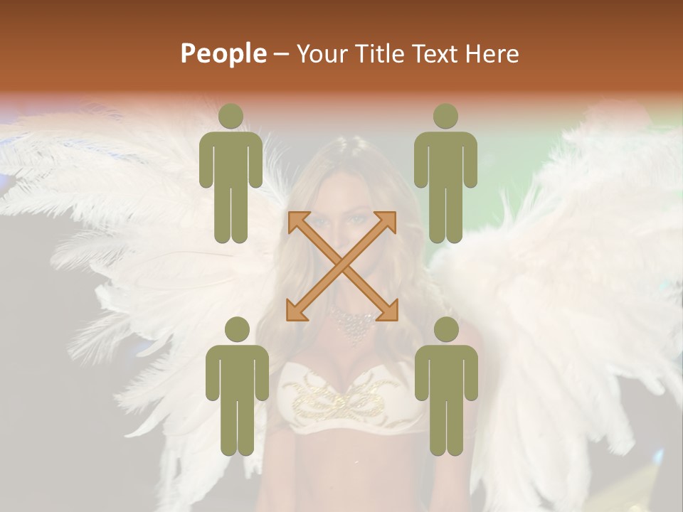 Victoria's Secret Fashion Show Accessories Anja Rubik PowerPoint Template