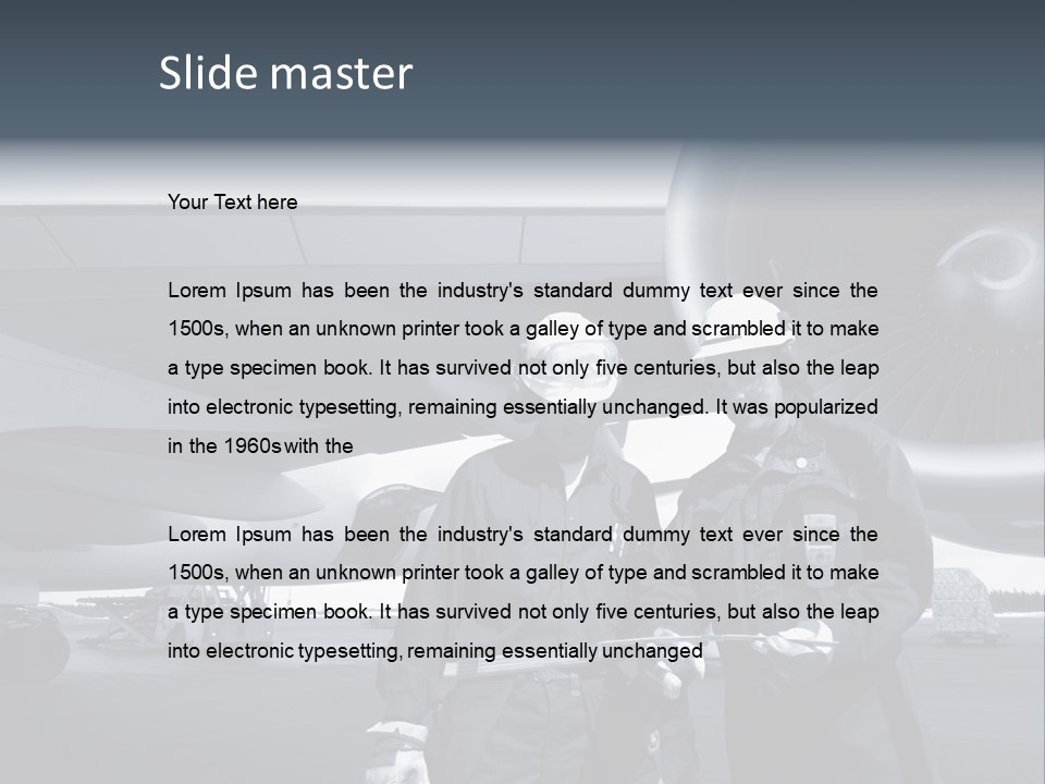 Mechanics Jet Transport PowerPoint Template