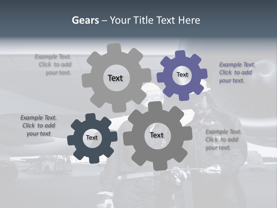 Mechanics Jet Transport PowerPoint Template
