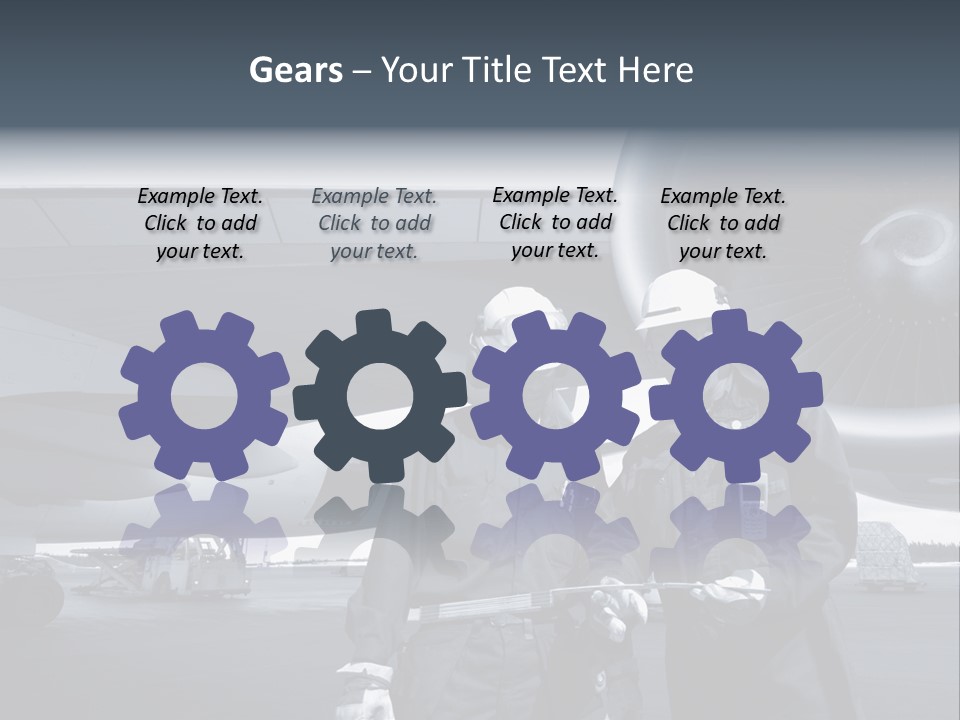 Mechanics Jet Transport PowerPoint Template