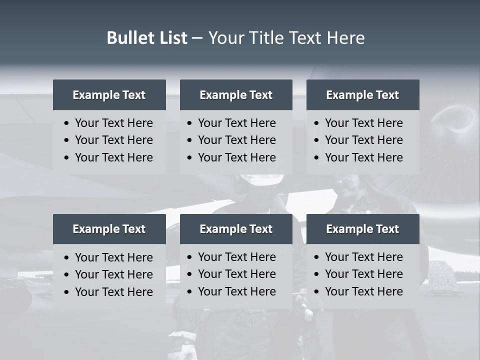 Mechanics Jet Transport PowerPoint Template