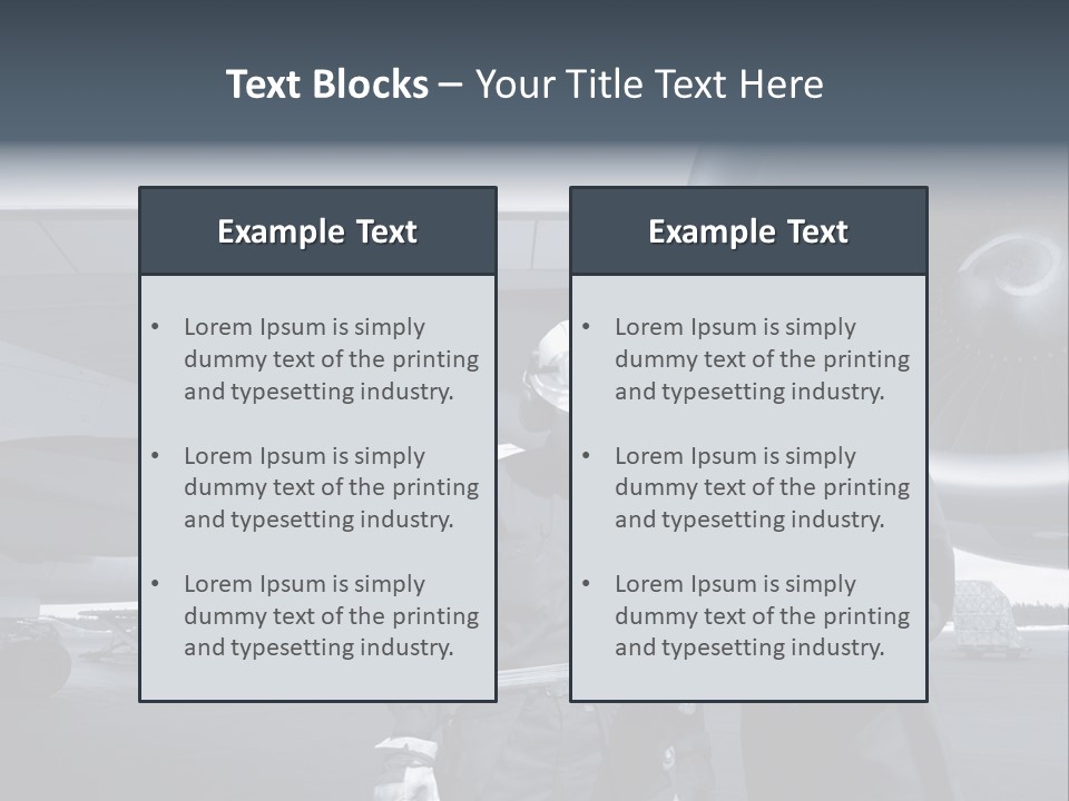 Mechanics Jet Transport PowerPoint Template