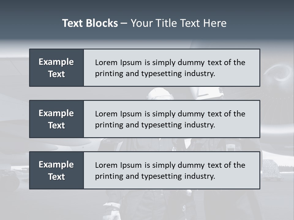 Mechanics Jet Transport PowerPoint Template