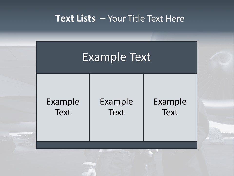 Mechanics Jet Transport PowerPoint Template