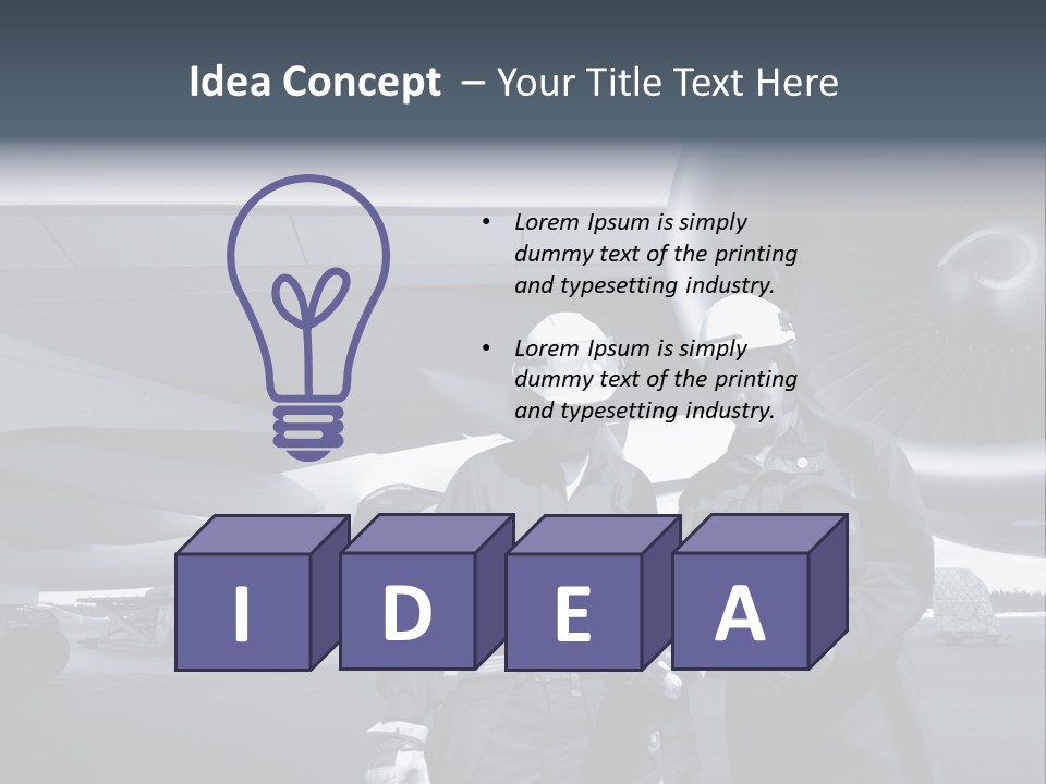 Mechanics Jet Transport PowerPoint Template